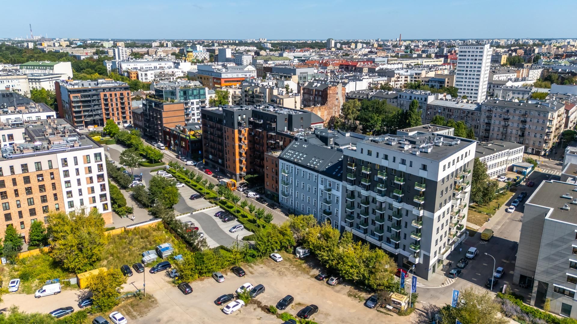 Port Praski w Warszawie z lotu ptaka