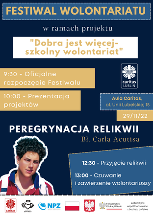 Festiwal Wolontariatu - plakat 
