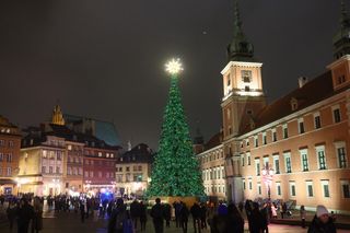 Warszawska choinka już świeci. Zobacz zdjęcia z uroczystej inauguracji na placu Zamkowym