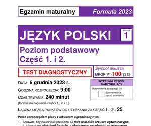 Matura próbna 2024: polski. Arkusze CKE i odpowiedzi. Poziom podstawowy [Formuła 2023]