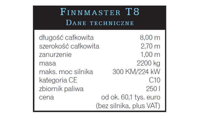 Finnmastera T8 - Cruiser w skórze cuddy
