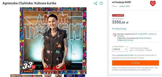 Aukcje gwiazd dla WOŚP