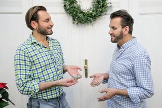 Rafał Grabias i Gabriel Seweryn byli wspaniałą parą. Tak się prezentowali w blasku fleszy