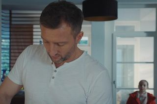 M jak miłość odc. 1857. Bartek (Arkadiusz Smoleński), Hania (Wiktoria Basik)