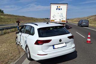 Karambol na S5 koło Kościana. Jedna kolizja za drugą