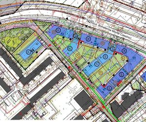 Projekt osiedla mieszkaniowego przy ul. Bohaterów Monte Cassino w Białymstoku