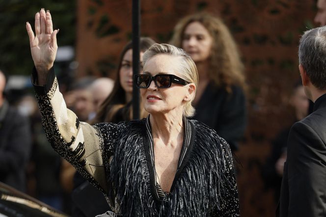 Sharon Stone podczas Milan Fashion Week 2025