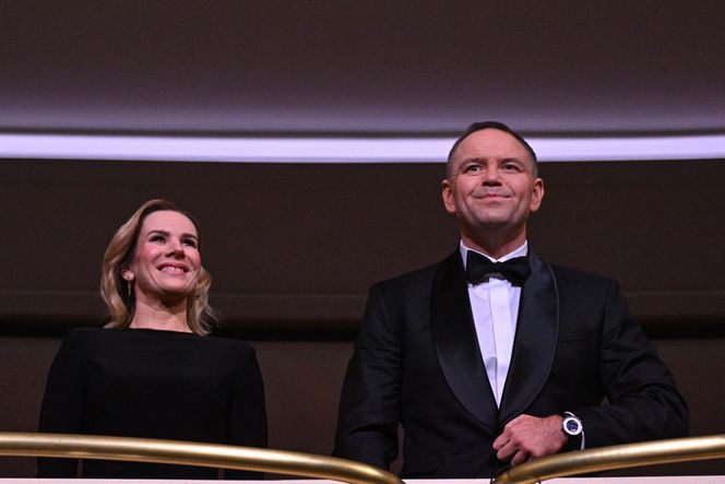 Rafał Trzaskowski i Radosław Sikorski na uroczystej gali po Konkursie Chopinowskim