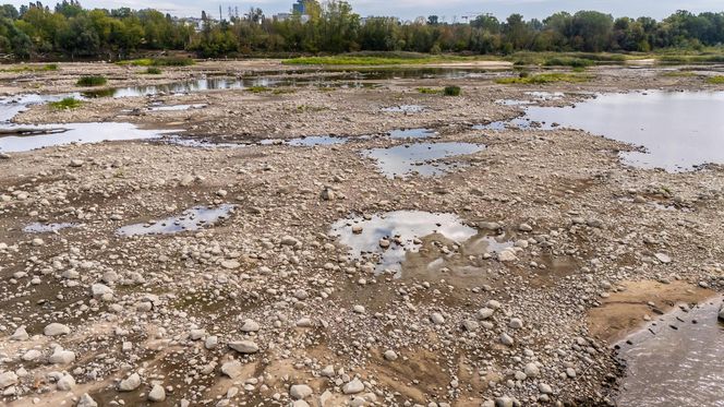 Wisła w Warszawie 27 sierpnia 2025 rano