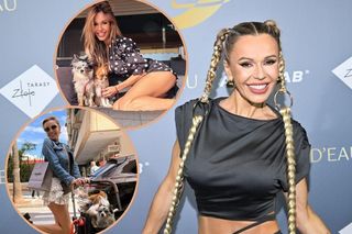 Wczoraj ostry trening, dziś relaks z pieskami. Doda wozi swoje “dzieciaczki” w specjalnym wózku