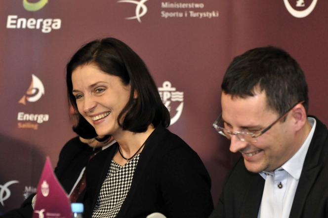 Minister Joanna Mucha i prezes Wojciech Topolnicki