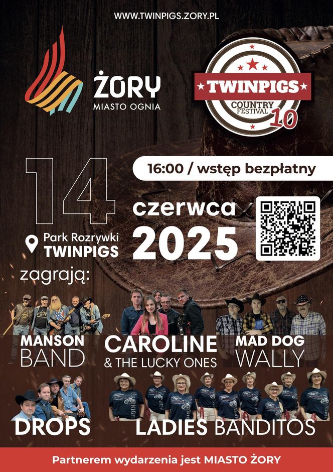 Twinpigs Country Festival 2025. W Żorach będzie zabawa, jak na Dzikim Zachodzie.