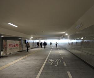 Tunel pieszo-rowerowy przy dworcu PKP w Białymstoku