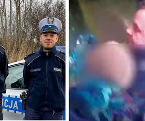 Kobieta wpadła do Kanału Bydgoskiego i porwał ją nurt. Policjanci wskoczyli za nią [WIDEO]