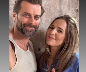 	Pierwsza miłość nowy sezon na planie. Marta (Honorata Witańska), Bruno/ Łukasz Mejer (Konrad Jałowiec)