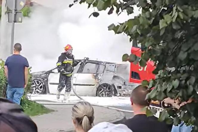 Pożar samochodu w Rudzie Śląskiej