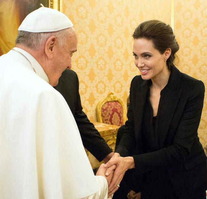 Angelina Jolie u papieża Franciszka