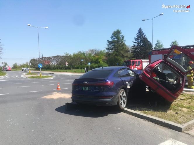 Groźny wypadek na skrzyżowaniu w Częstochowie