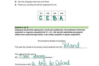 Odpowiedzi angielski próbny egzamin ósmoklasisty 2024 - gotowe rozwiązania, klucz