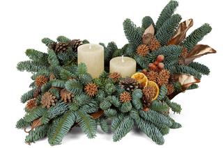 Bożonarodzeniowy stroik na grób