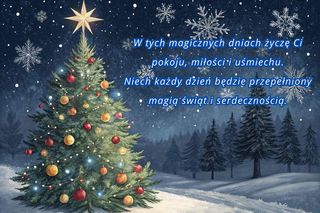 Kartki na Boże Narodzenie. Obrazki świąteczne do wysłania SMS, Whastapp. Pobierz kartki na Boże Narodzenie 2025 r [24.12.2025]
