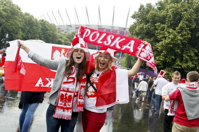 Kibice przed meczem Polska - Grecja