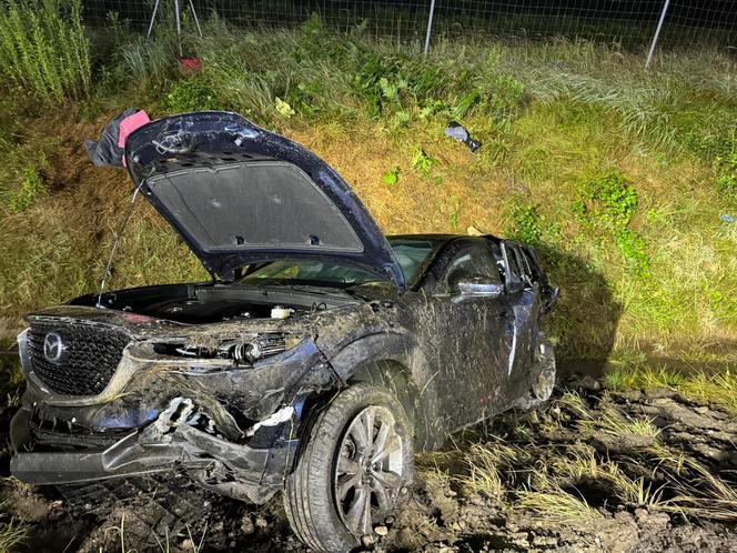 Groźny wypadek na A4 koło Tarnowa w piątek nad ranem 12.07.2024r.