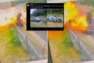 Koszmarny wypadek Polaka na torze! Roztrzaskane auta i ogień, finał szokuje