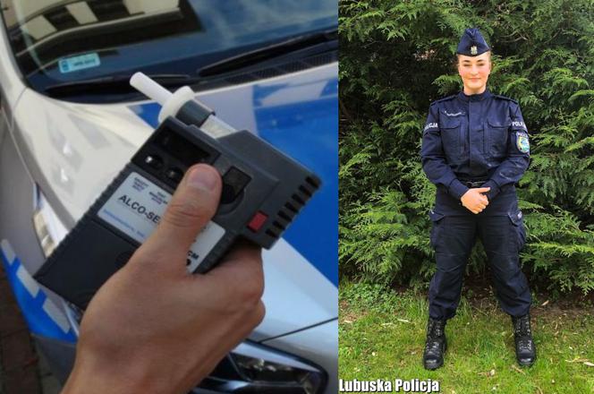 Kierowca forda pił wódkę prosto z butelki. Zobaczyła to młoda policjantka