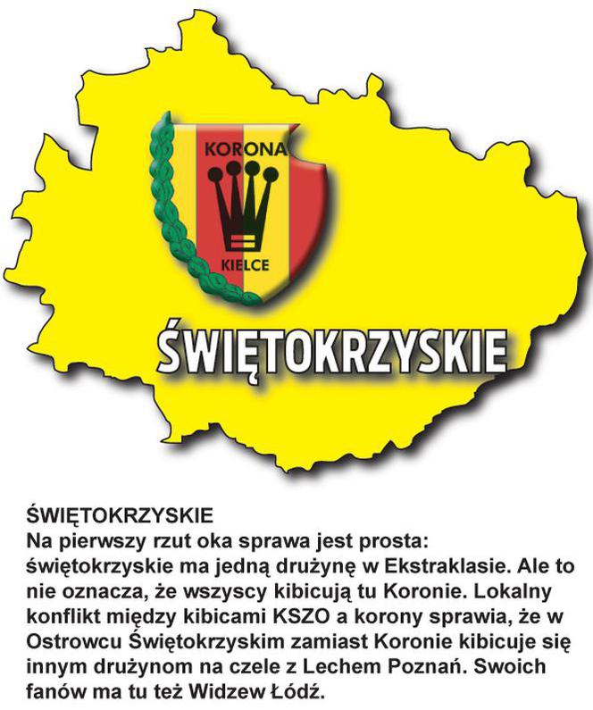 Mapka świętokrzyskie