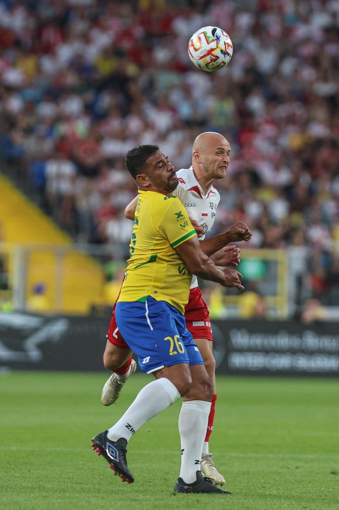 Ronaldinho na Stadionie Śląskim w meczu gwiazd Polska - Brazylia