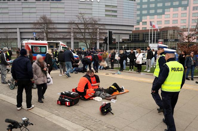 Wypadek w Szczecinie plac Rodła 