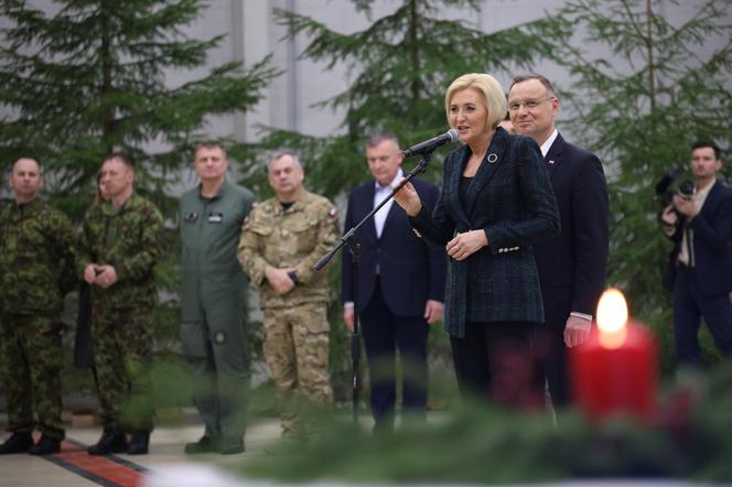 Andrzej Duda w Bazie Lotniczej w Amari