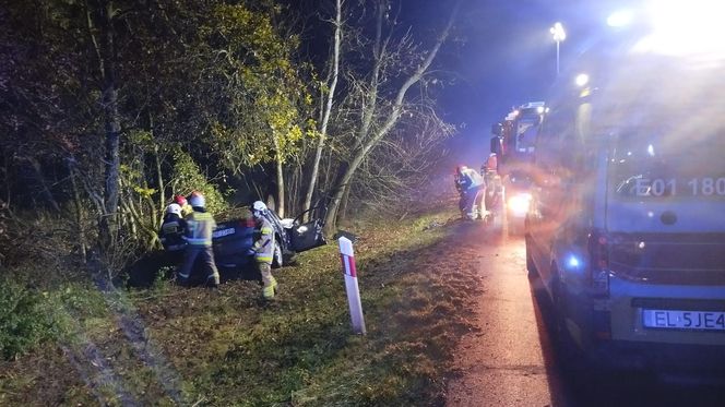 Śmiertelny wypadek koło Bełchatowa. Nie żyje 29-letni kierowca
