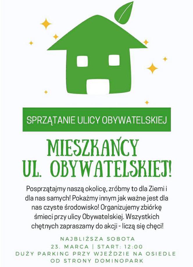 Mieszkańcy ul. Obywatelskiej posprzątają osiedle
