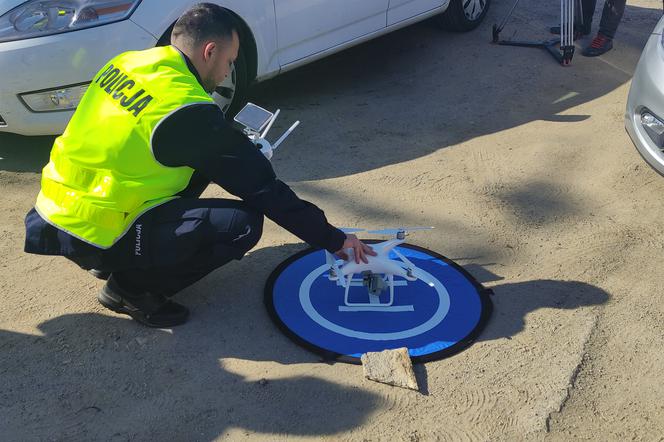 Koszalińska policja wykorzystuje dron do łapania piratów drogowych