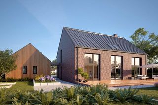 Domy z elewacjami z cegły