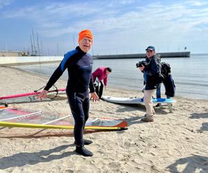 Piotr Dudek - najstarszy w Polsce i na świece windsurfer