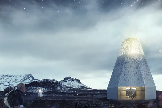 Islandzki szpat - polski projekt schroniska dla wędrowców