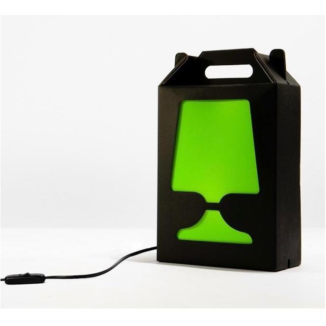 Lampa dekoracyjna FLAMP czarna zielona 105