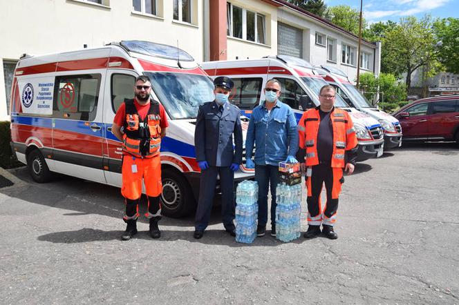 Środki ochrony osobistej dla ratowników od krwiodawców z Zakładu Karnego w Koszalinie