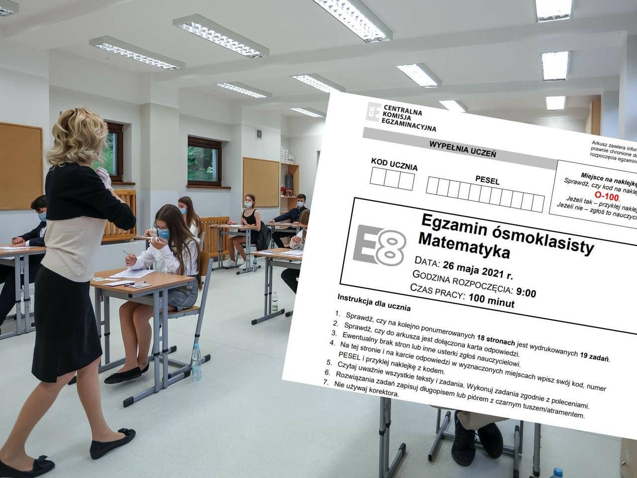 Egzamin ósmoklasisty matematyka 2022: ODPOWIEDZI, arkusze CKE, OPINIE [NA ŻYWO 25 maja]