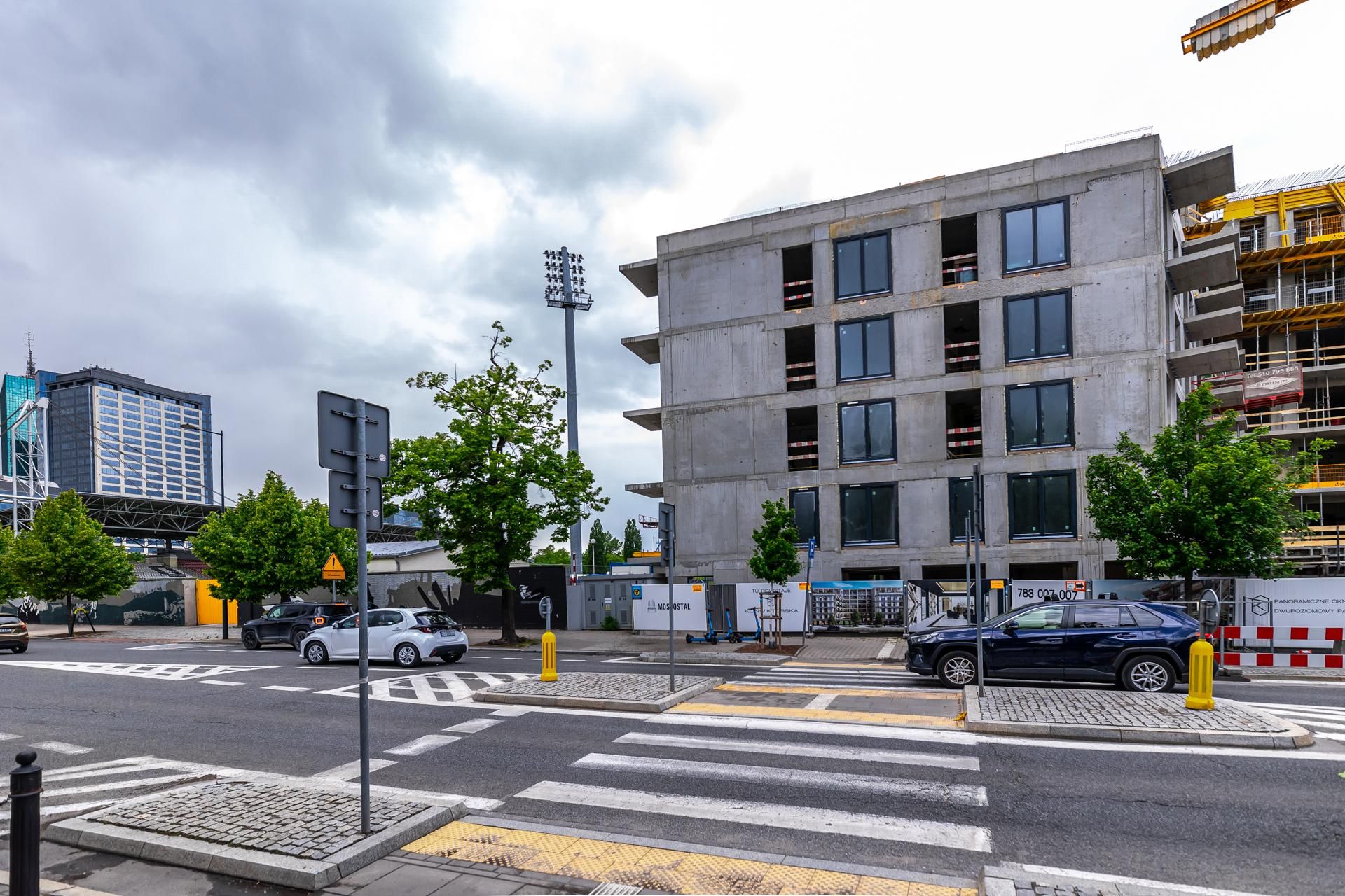 Konwiktorska Residence w Warszawie w trakcie budowy