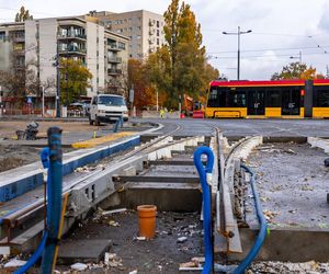 Budowa tramwaju na Stegny w Warszawie