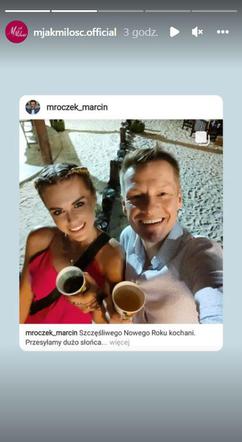 M jak miłość. Marcin Mroczek (Piotrek) z żoną Marleną Muranowicz na Zanzibarze