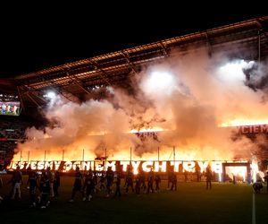 Kibice na meczu Górnik Zabrze - Legia Warszawa