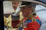 Królowa Elżbieta II na ślubie księcia Williama