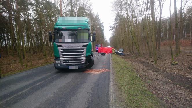 Koszmarny wypadek pod Bydgoszczą. 19-latka wjechała prosto pod tira. Kobieta nie żyje