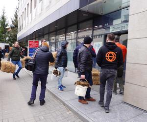 Protest rolników w Białymstoku. Przemarsz ulicami miasta 4 marca