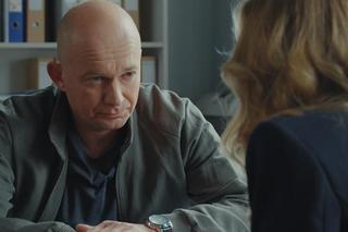 M jak miłość, odcinek 1742. Sylwia (Hanna Turnau), podkomisarz Paweł Zięba (Cezary Jankowski)